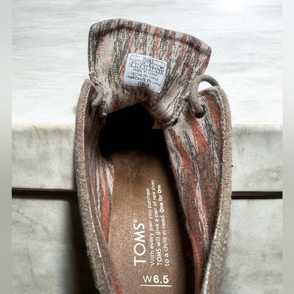 TOMS Kala Desert Wedge Bootie Taupe Size 6.5 - Picture 9 of 11